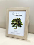 Tourmaline Gemstone Tree Frame
