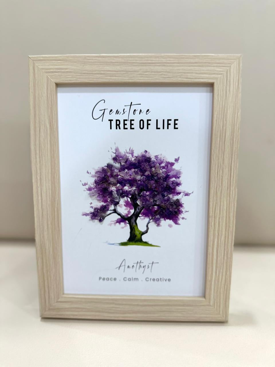 Amethyst Gemstone Tree Frame