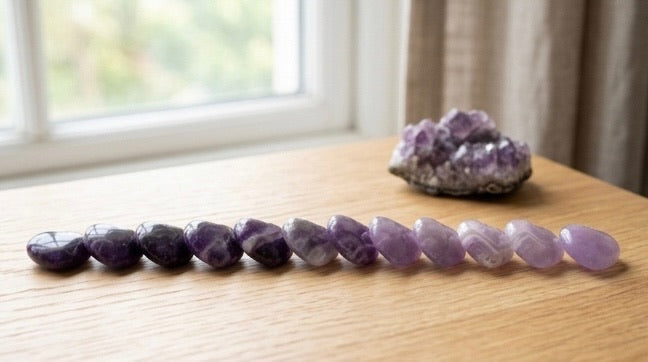Amethyst Puff Heart Pendant