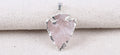 Rose Quartz Arrowhead Pendant