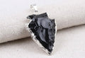 Black Obsidian Arrowhead Pendant