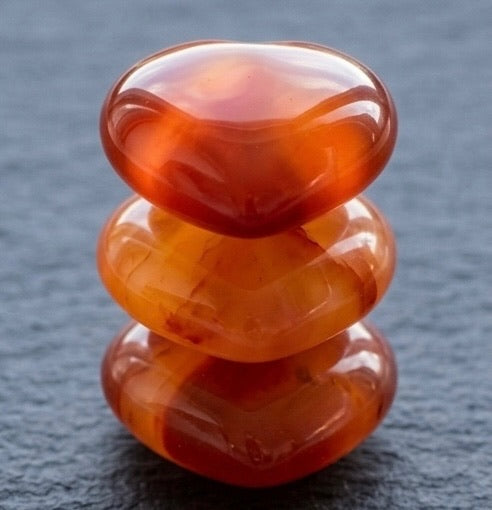 Carnelian Pub Heart Pendant